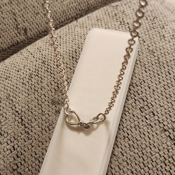 Pandora Chunky Infinity Knot Chain Necklace - Picture 5 of 12